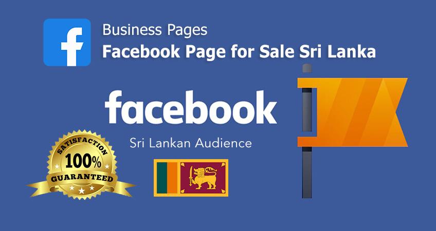 Facebook Page for Sale Sri Lanka